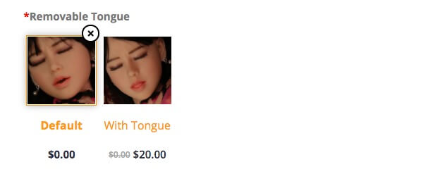custom sex doll‘s tongue 